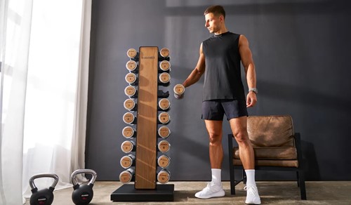 Zestaw hantli drewniano-stalowych Hammer 1-10 kg