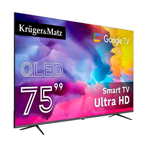 Telewizor Kruger&Matz 86" UHD QLED smart DVB-T2/S2 H.265 Hevc