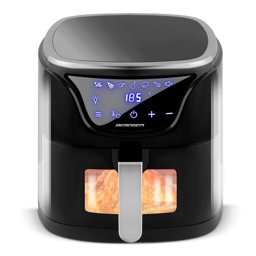 Frytkownica beztłuszczowa Air fryer frytownica 5l BD-652 czarno-srebrna