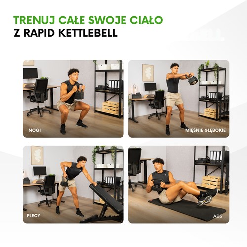 Kettlebell regulowany Tunturi Rapid 3.5 kg