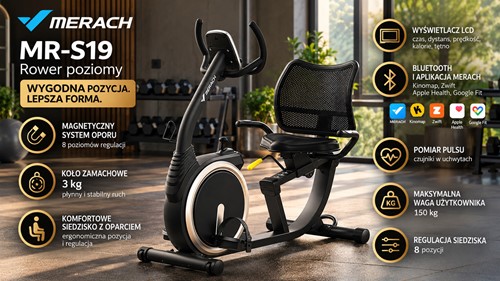 Rower poziomy MERACH MR-S19