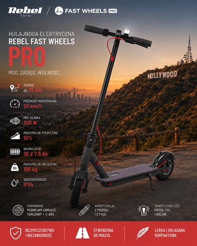 Hulajnoga elektryczna FAST WHEELS PRO