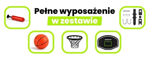 Zestaw do koszykówki na trampolinę UrboGym
