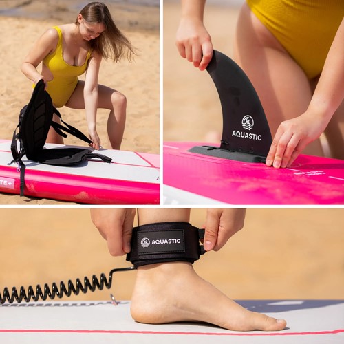 Deska SUP Aquastic Touring 11'6" różowa