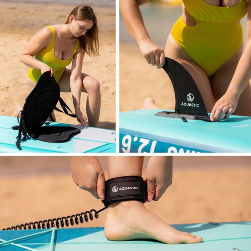 Deska SUP Aquastic Touring 12'6" zielona