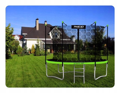 Trampolina ogrodowa NEO SPORT 8FT 252 cm z siatką wewnętrzną