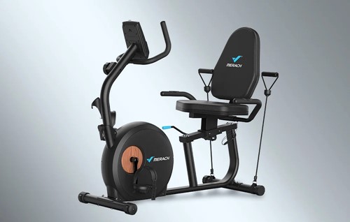 Rower treningowy poziomy MERACH MR-S23B1-EU (czarny)