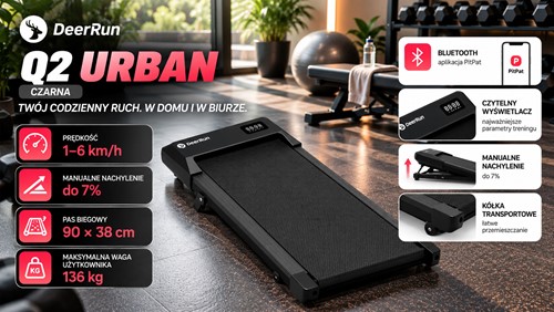 Bieżnia DeerRun Q2 Urban czarna