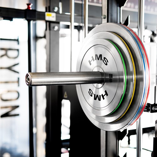 Zestaw stalowych talerzy olimpijskich kalibrowanych HMS TOS 2x 0.25 - 1.25kg (6 kg)
