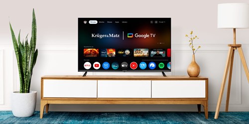 Telewizor Kruger&Matz 43" FHD Google TV, DVB-T2/S2/T/C H.265 HEVC