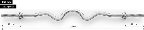 Gryf mocno łamany Zipro 120 cm 28 mm
