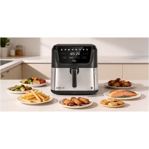 Frytkownica beztłuszczowa TEESA DIGITAL AIR FRYER XXL , 8L , 1700W, duża miska , programy , podtrzymywanie ciepła