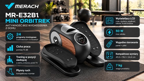 Mini orbitrek MERACH MR-E32B1 (czarny)