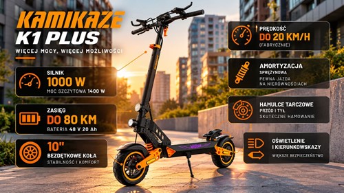 Hulajnoga elektryczna Kamikaze K1 Plus