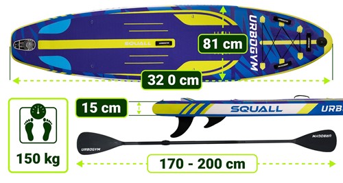Urbogym SUP SQUALL 320