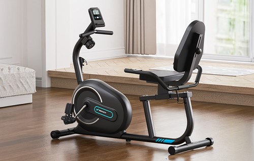 Rower treningowy poziomy MERACH MR-S08B1-EU (czarny)