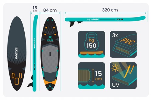 Neo-Sport Aquasurf 320 x 84 x 15 cm170207