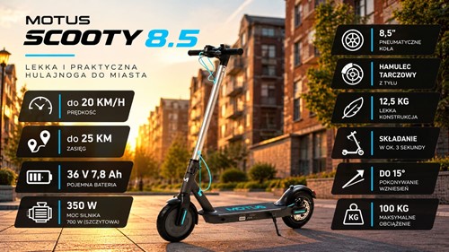 Hulajnoga elektryczna Motus Scooty 8.5
