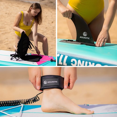 Deska SUP Aquastic Touring 11'6" zielona