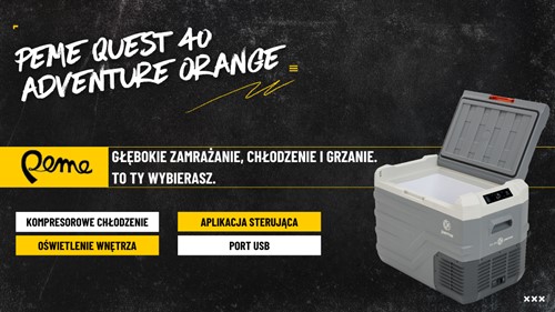 Lodówka turystyczna Peme Quest 30 Adventure Orange
