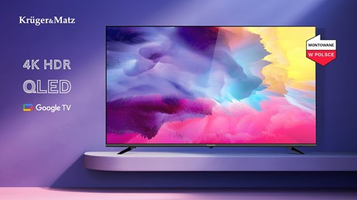 Telewizor Kruger&Matz 86" UHD QLED smart DVB-T2/S2 H.265 Hevc