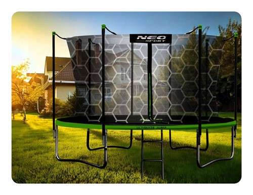 Trampolina ogrodowa NEO SPORT 15FT 465 cm z siatką wewnętrzną