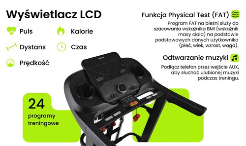 Bieżnia UrboGym V680MS + masażer