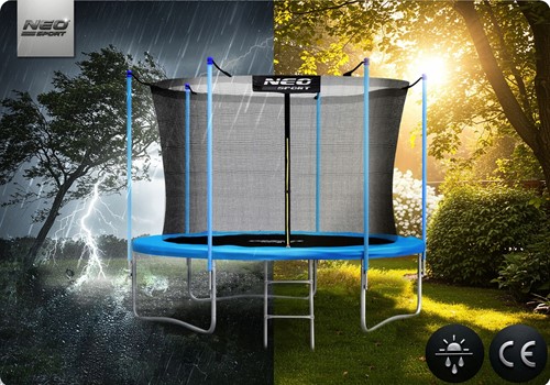 Trampolina ogrodowa NEO SPORT 8FT 252 cm z siatką wewnętrzną