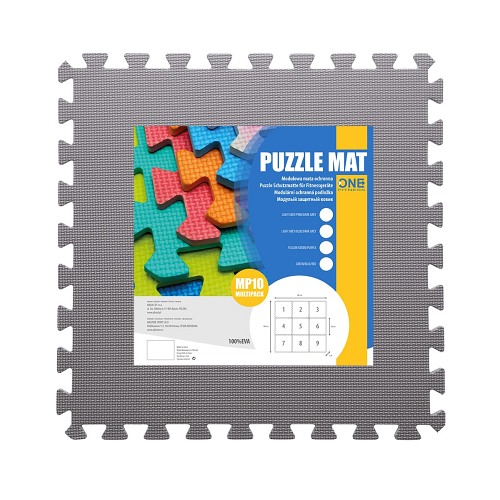 Mata puzzle One Fitness MP10 BLUE-GREY (9 elementów)