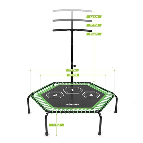 Trampolina fitness z uchwytem VirtuFit Pro 127 cm
