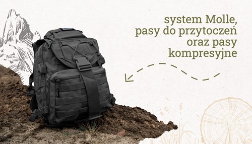 Plecak turystyczny Offlander Hiker 25l czarny