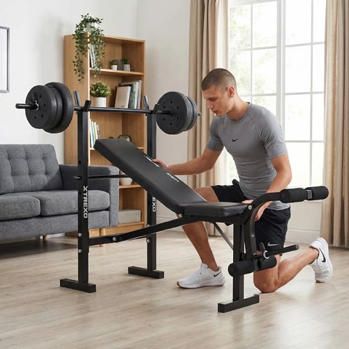 Trexo BenchFit Lite stojak + sztanga