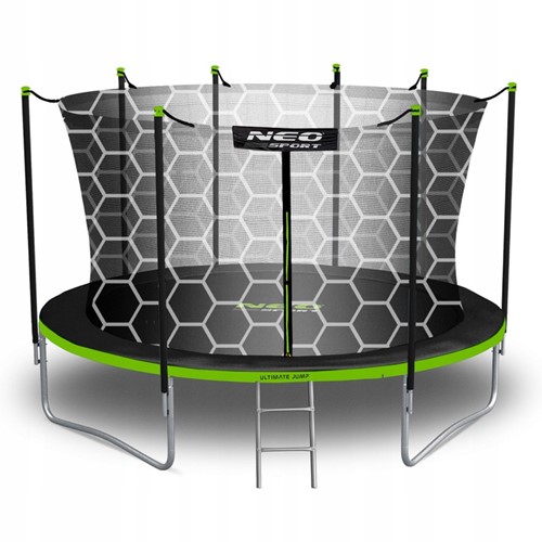 Trampolina ogrodowa NEO SPORT 13FT 404 cm z siatką wewnętrzną