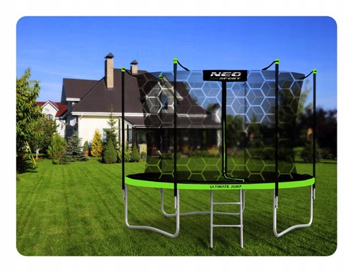 Trampolina ogrodowa NEO SPORT 10FT 312 cm z siatką wewnętrzną 
