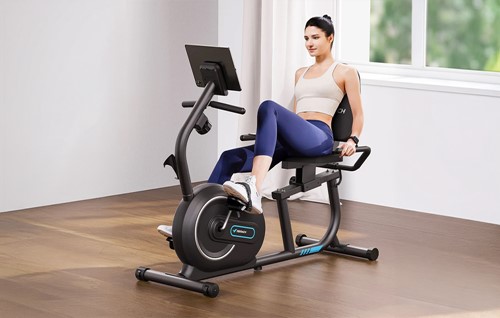 Rower treningowy poziomy MERACH MR-S08B1-EU (czarny)