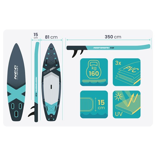 Neo-Sport Reefbreak 350 x 81 x 15 cm 170107