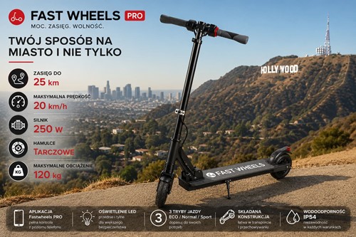 Hulajnoga elektryczna FAST WHEELS PRO