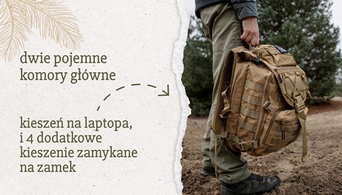 Plecak turystyczny Offlander Hiker 25l khaki