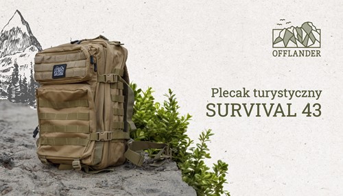 Plecak turystyczny Offlander Survival 43l khaki