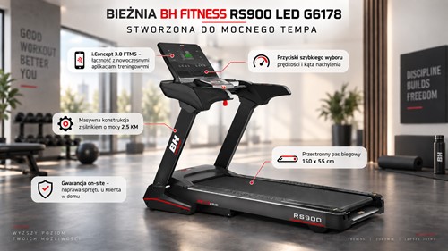 BH Fitness RS900 Led G6178