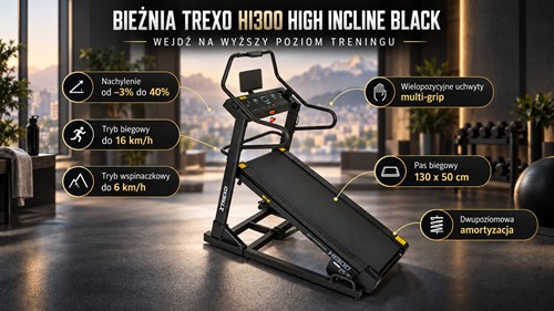 Trexo HI300 High Incline Black