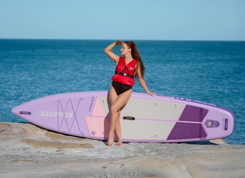 Deska SUP Aquastic Touring 11'6" fioletowa
