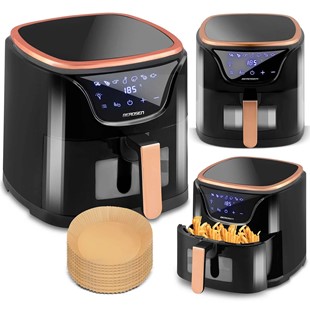 Frytkownica beztłuszczowa Air fryer BD-652 czarno-złota
